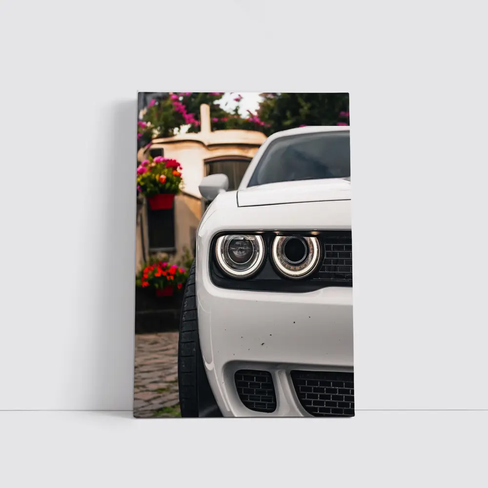 Dodge Challenger SRT Front View Old Town – Wall Art