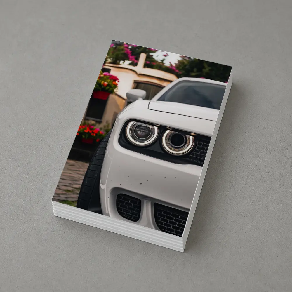 Dodge Challenger SRT Front View Old Town – Postcards