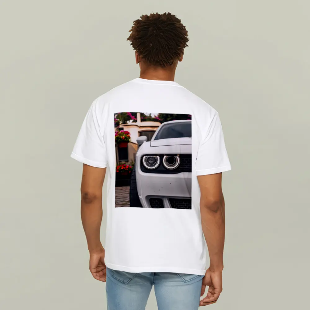 Dodge Challenger SRT Front View Old Town – T-Shirts