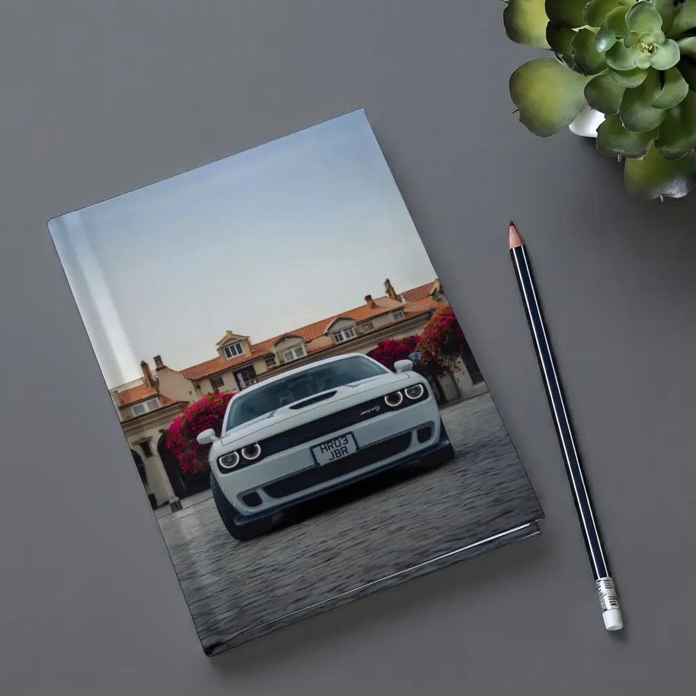 Dodge Challenger SRT Front View Old Town – Notebooks
