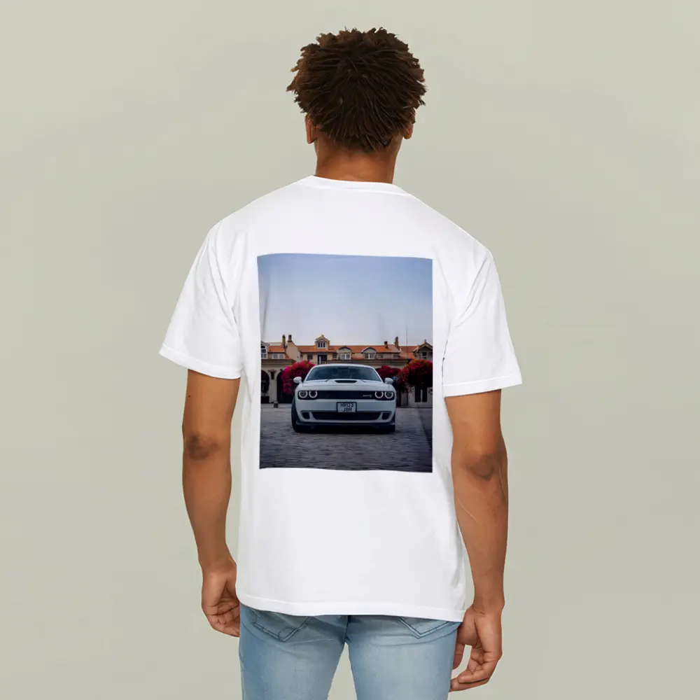 Dodge Challenger SRT Front View Old Town – T-Shirts