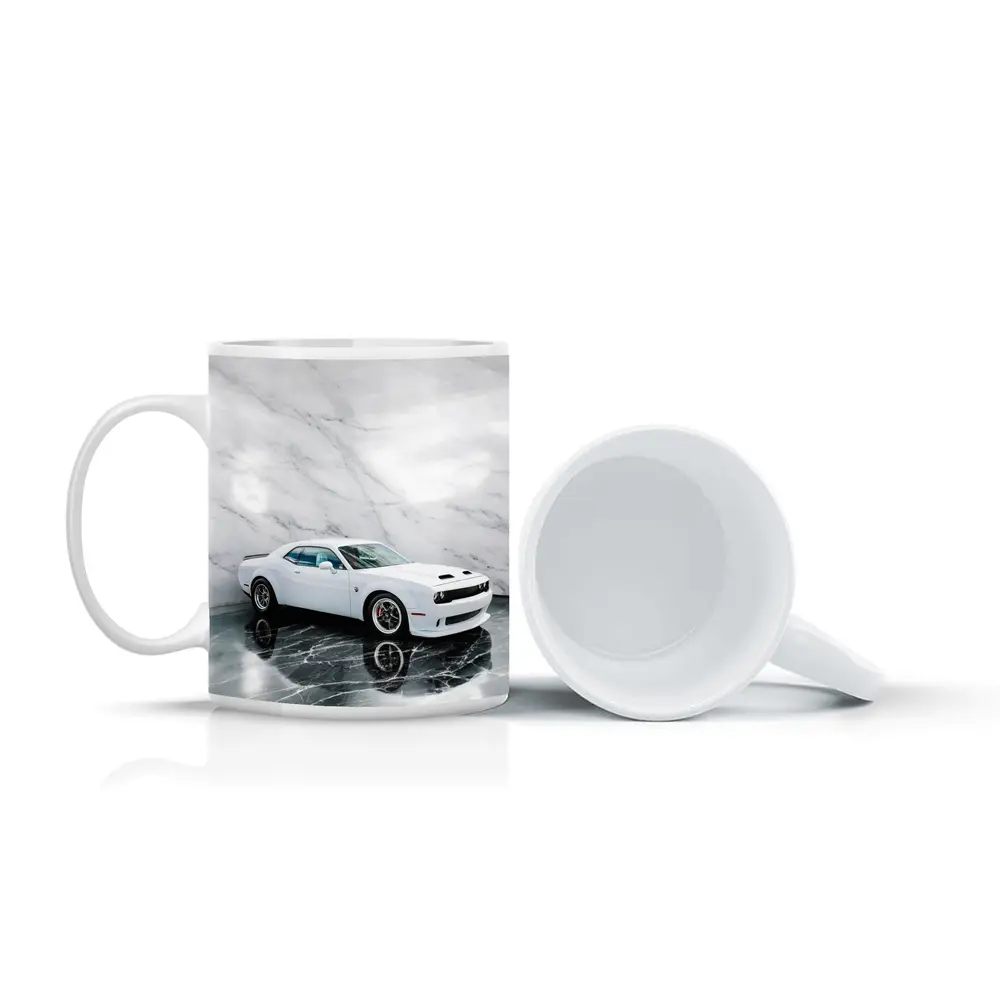 Dodge Challenger SRT White Marble Studio – Mugs