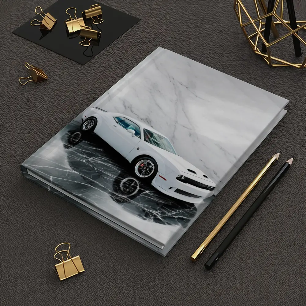 Dodge Challenger SRT White Marble Studio – Notebooks