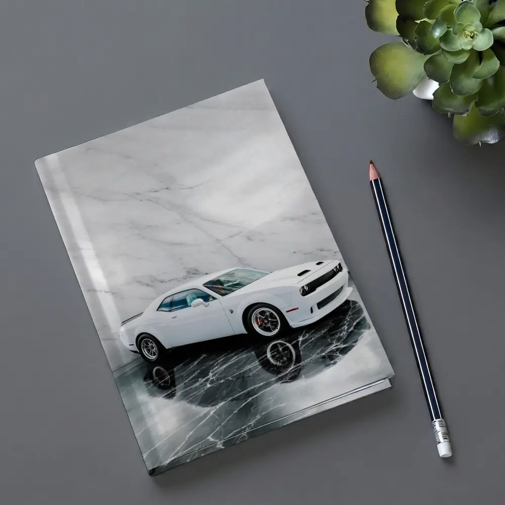 Dodge Challenger SRT White Marble Studio – Notebooks