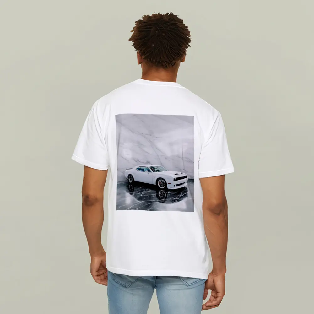Dodge Challenger SRT White Marble Studio – T-Shirts
