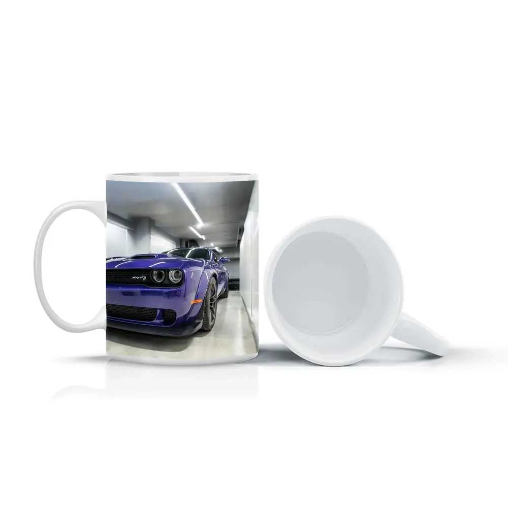 Dodge Challenger SRT Purple Garage Shot – Mugs