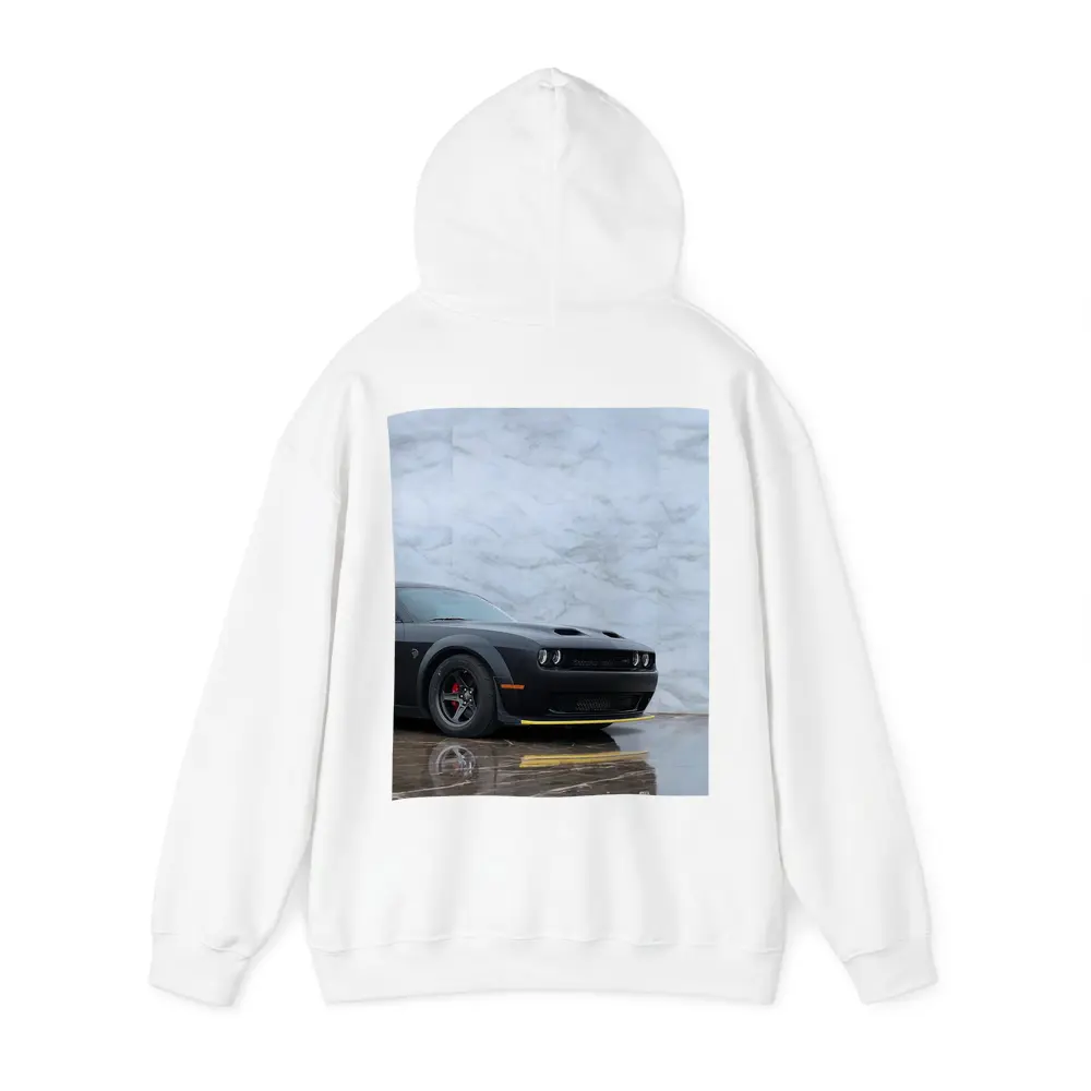 Dodge Challenger Hellcat Matte Black Marble – Hoodies