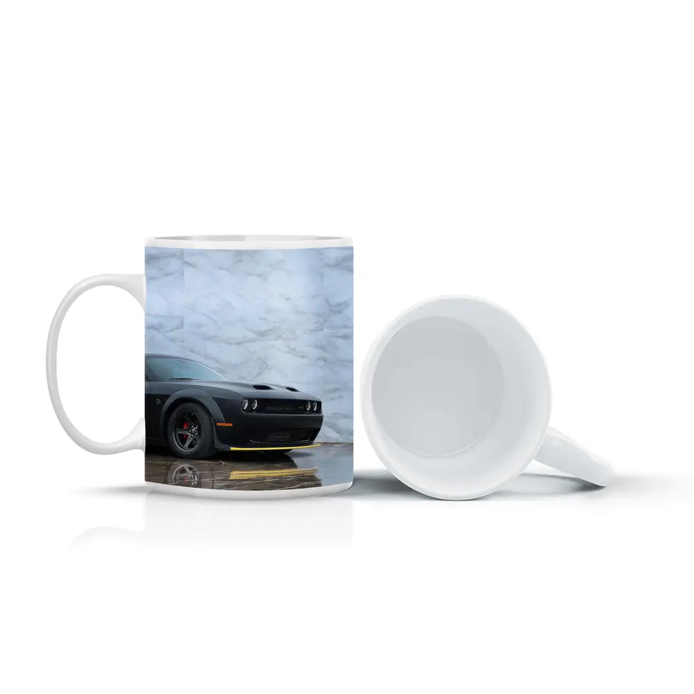 Dodge Challenger Hellcat Matte Black Marble – Mugs