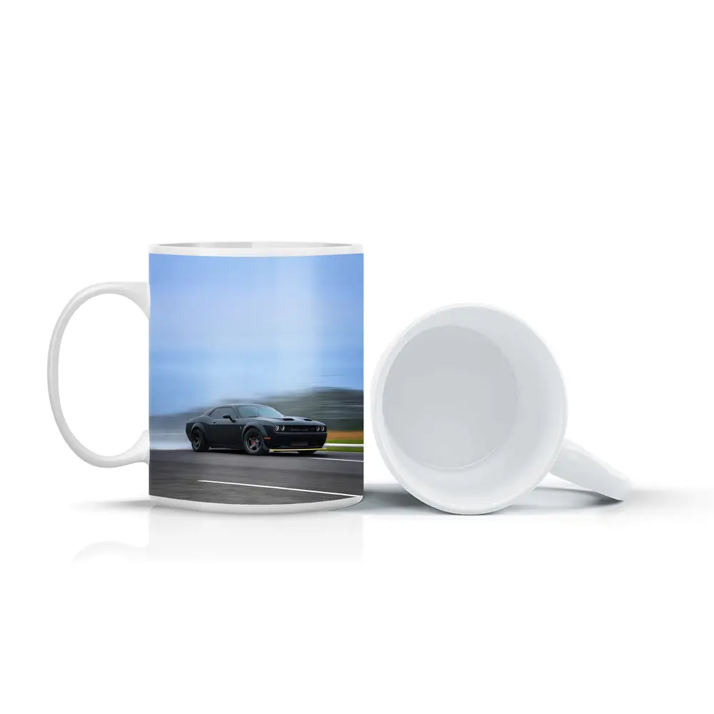 Dodge Challenger Hellcat Drifting On Track – Mugs