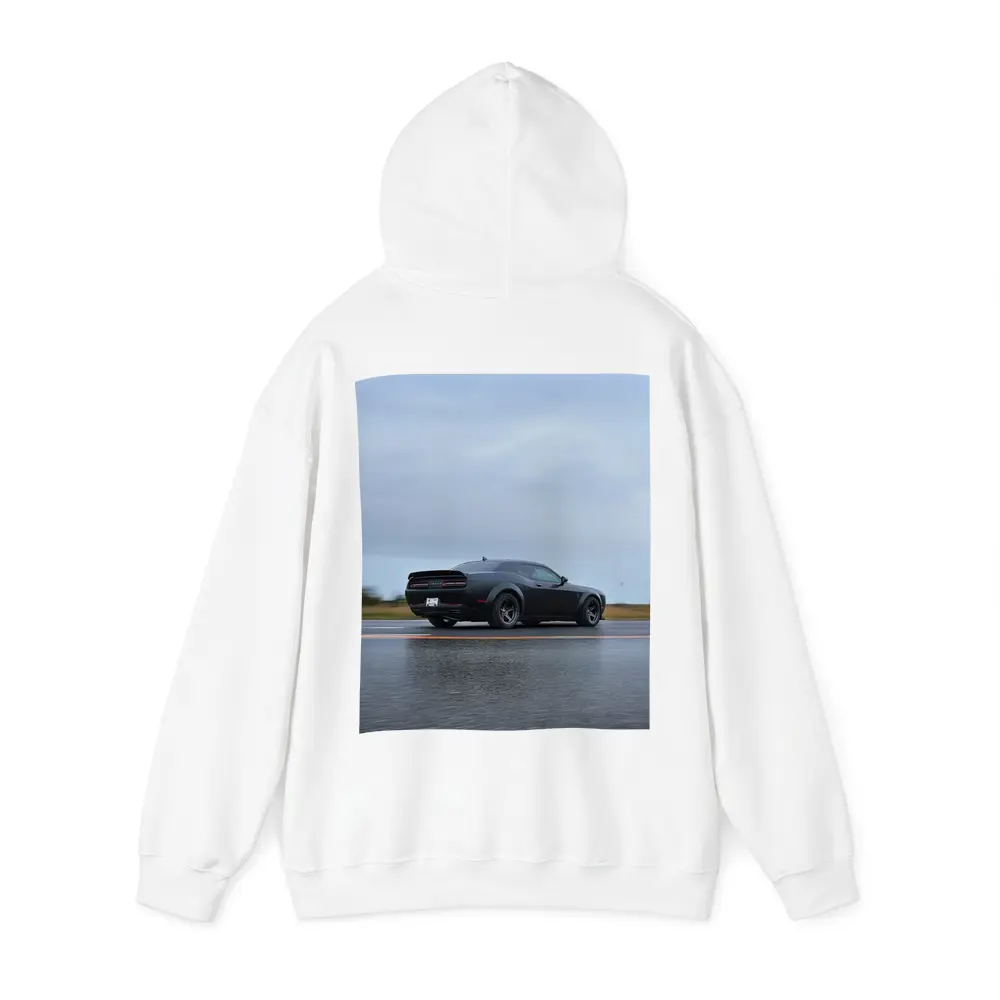 Dodge Challenger Demon Matte Black Wet Road – Hoodies