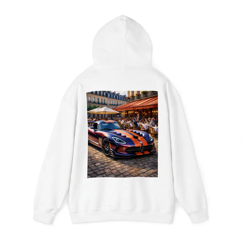 Dodge Viper Parked Outside Paris Cafe – Hoodies