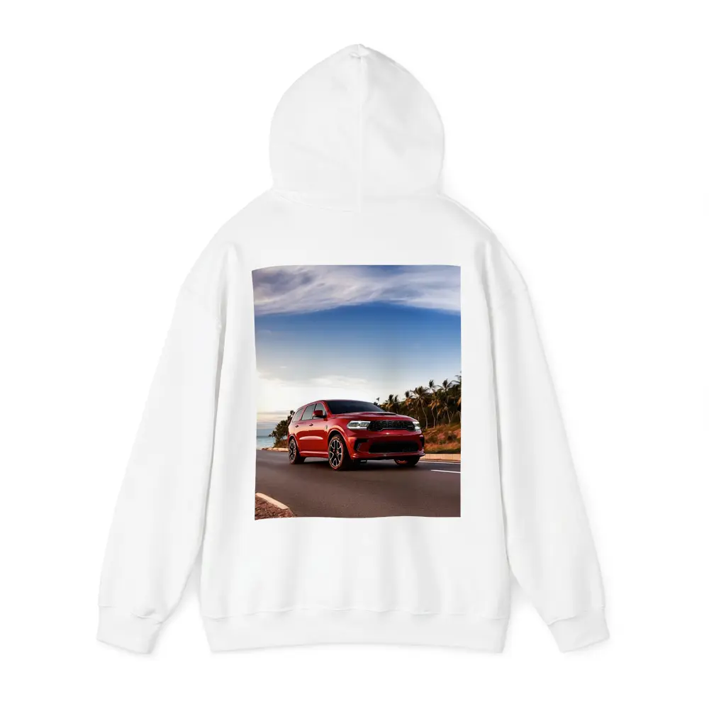 Dodge Durango Red SUV Coastal Road Drive – Hoodies