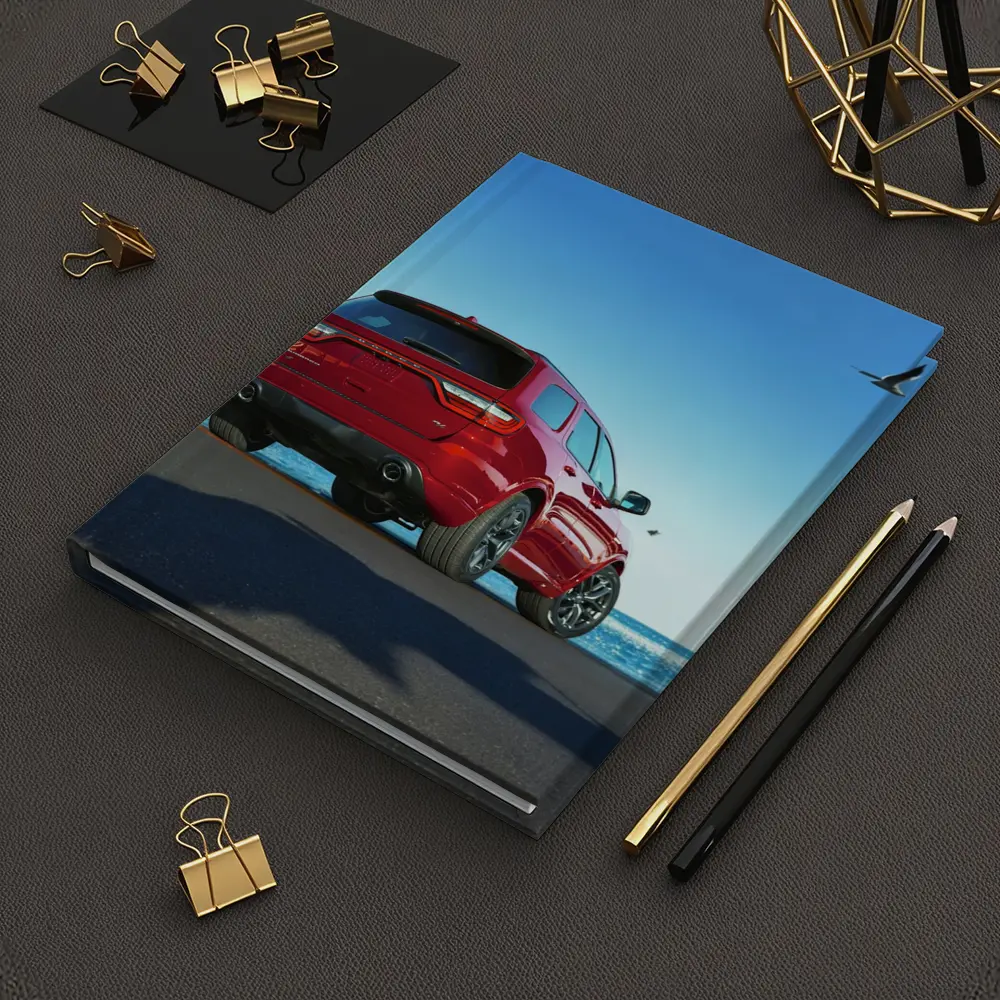 Dodge Durango Red SUV Ocean Background – Notebooks