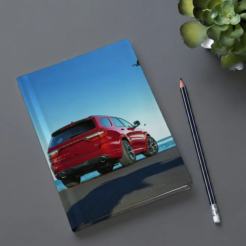 Dodge Durango Red SUV Ocean Background – Notebooks