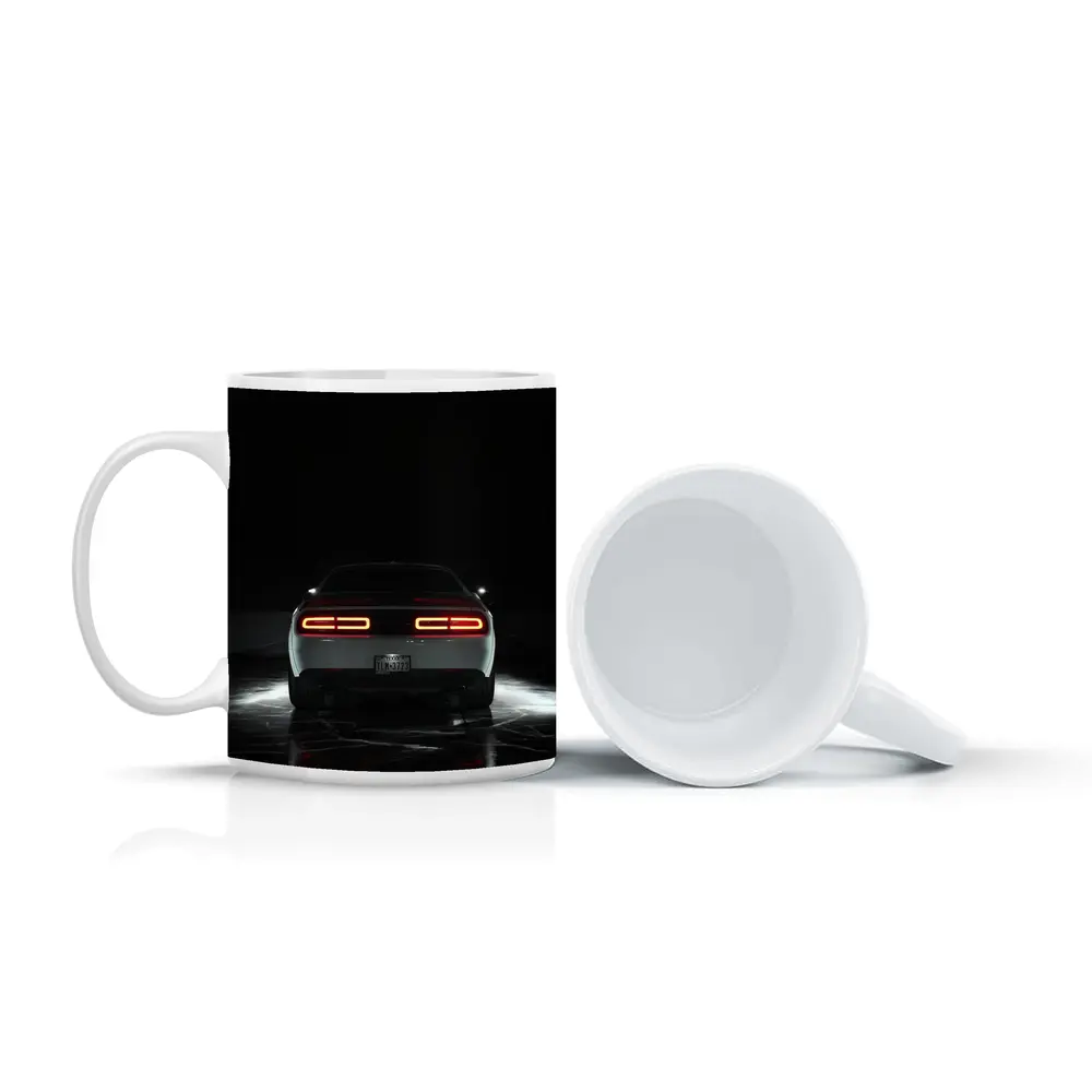 Dodge Challenger Rear View Dark Studio – Mugs