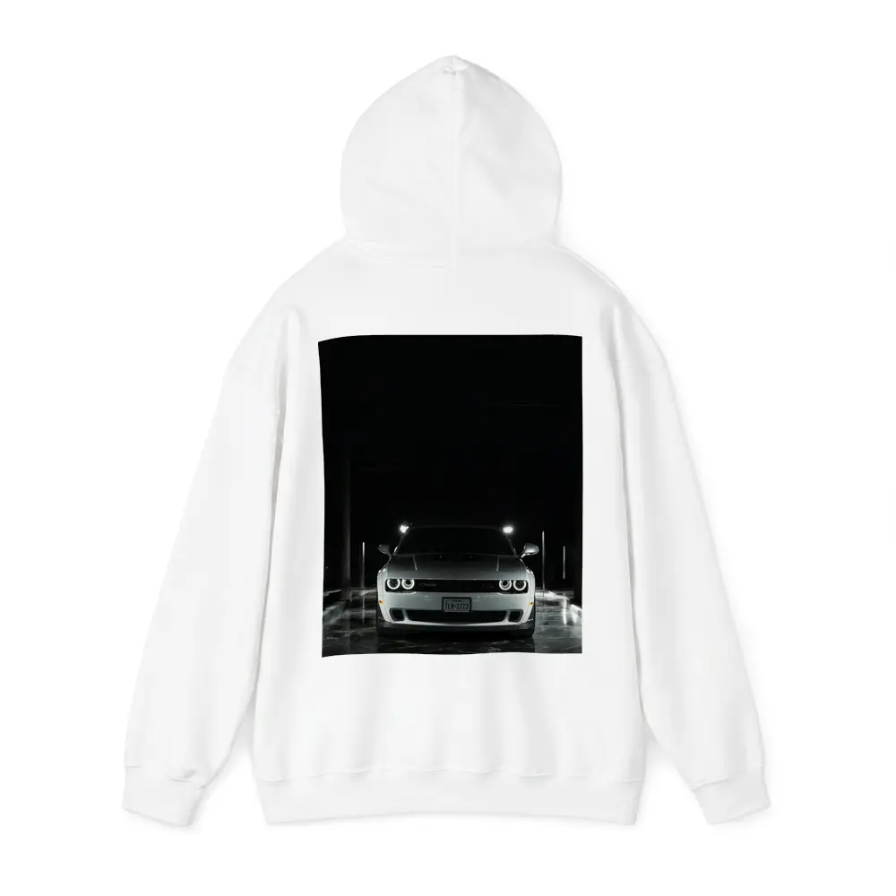 Dodge Challenger Front View Dark Tunnel – Hoodies