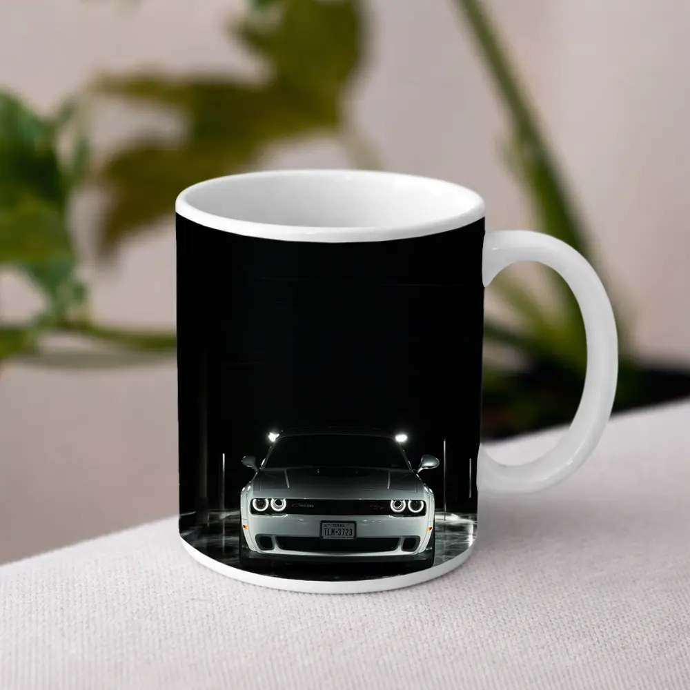 Dodge Challenger Front View Dark Tunnel – Mugs
