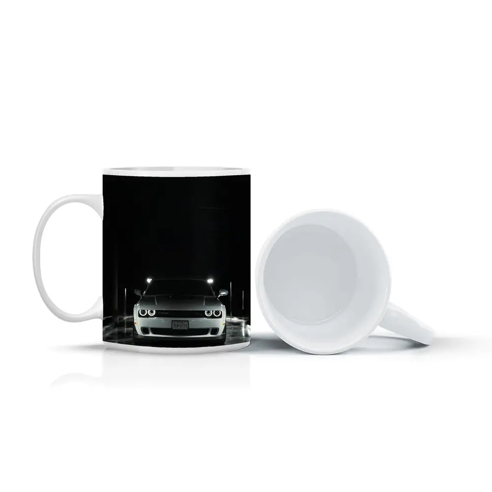 Dodge Challenger Front View Dark Tunnel – Mugs