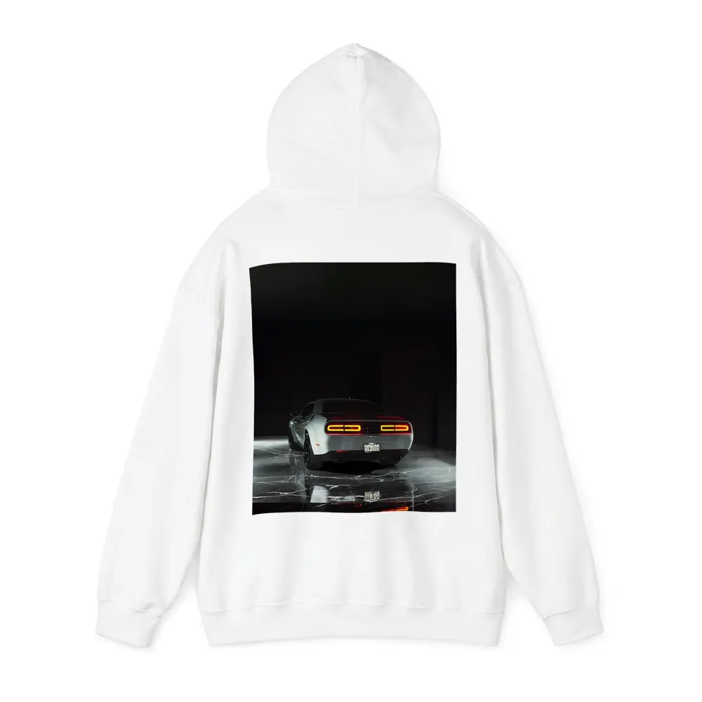 Dodge Challenger Rear View Dark Studio – Hoodies