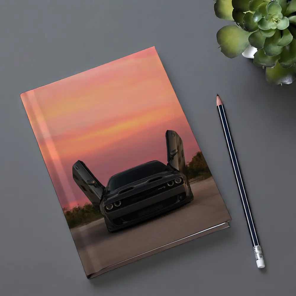 Dodge Challenger SRT Hellcat Sunset Sky – Notebooks