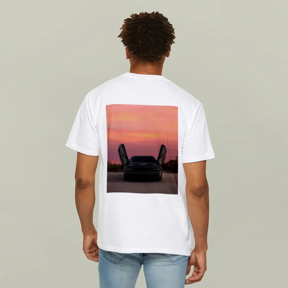 Dodge Challenger SRT Hellcat Sunset Sky – T-Shirts