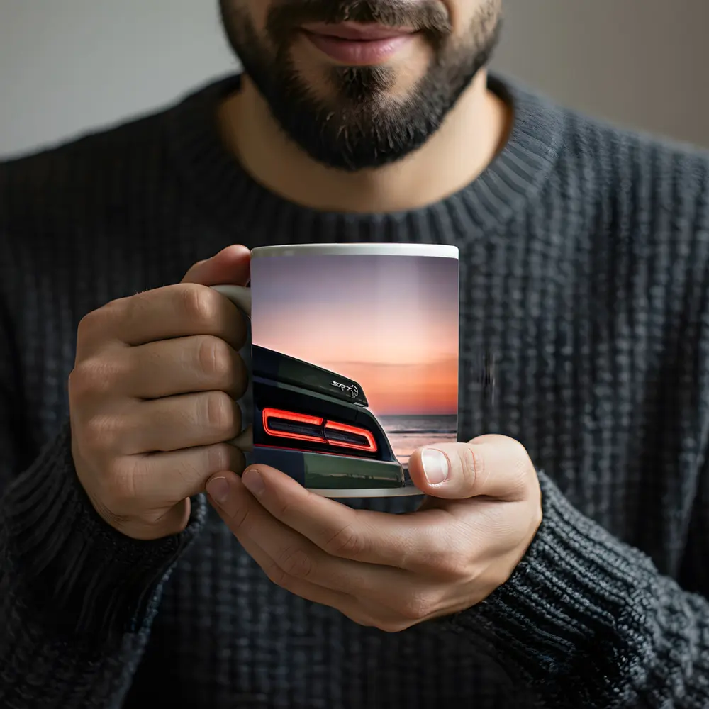 Dodge Challenger SRT Hellcat Sunset Beach – Mugs
