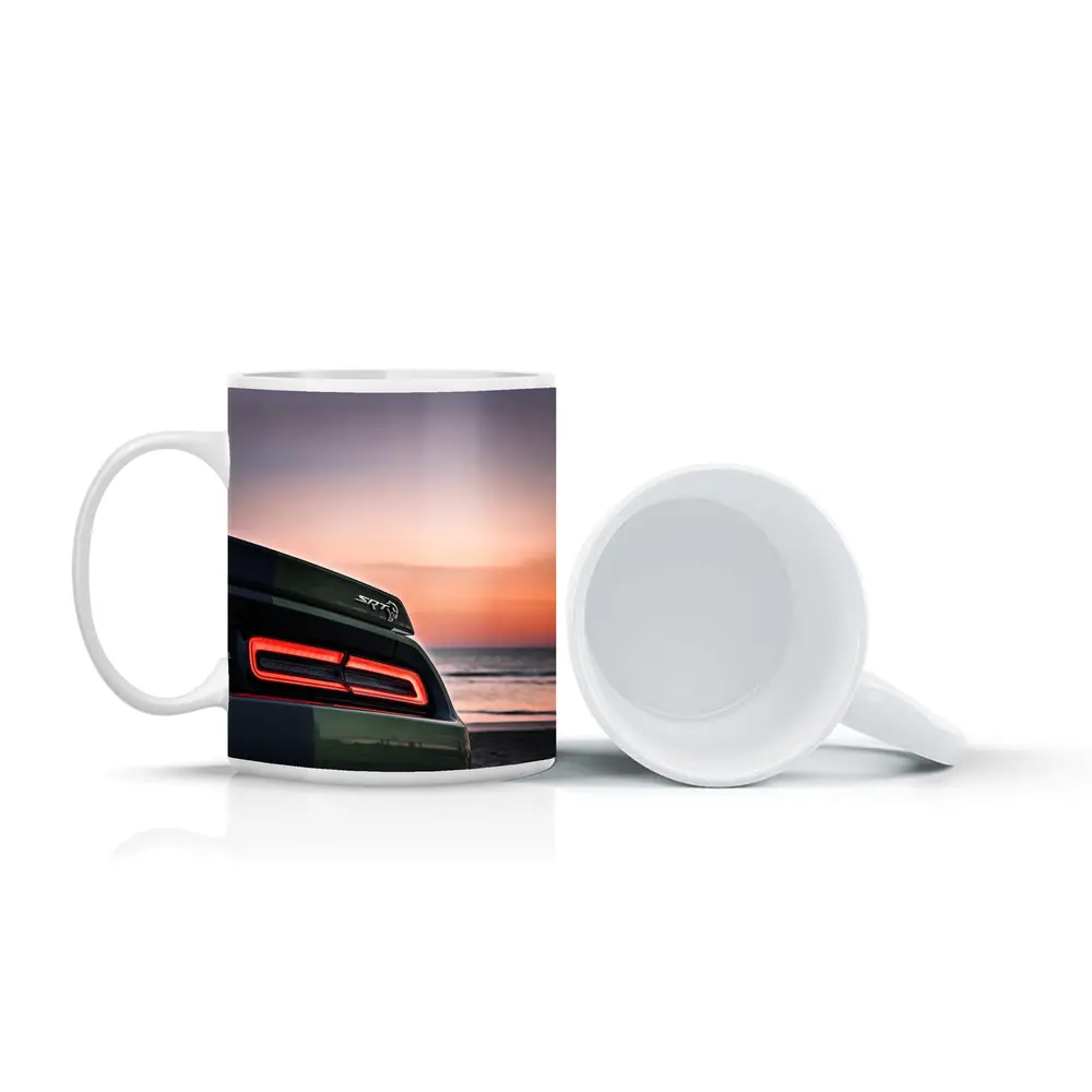 Dodge Challenger SRT Hellcat Sunset Beach – Mugs