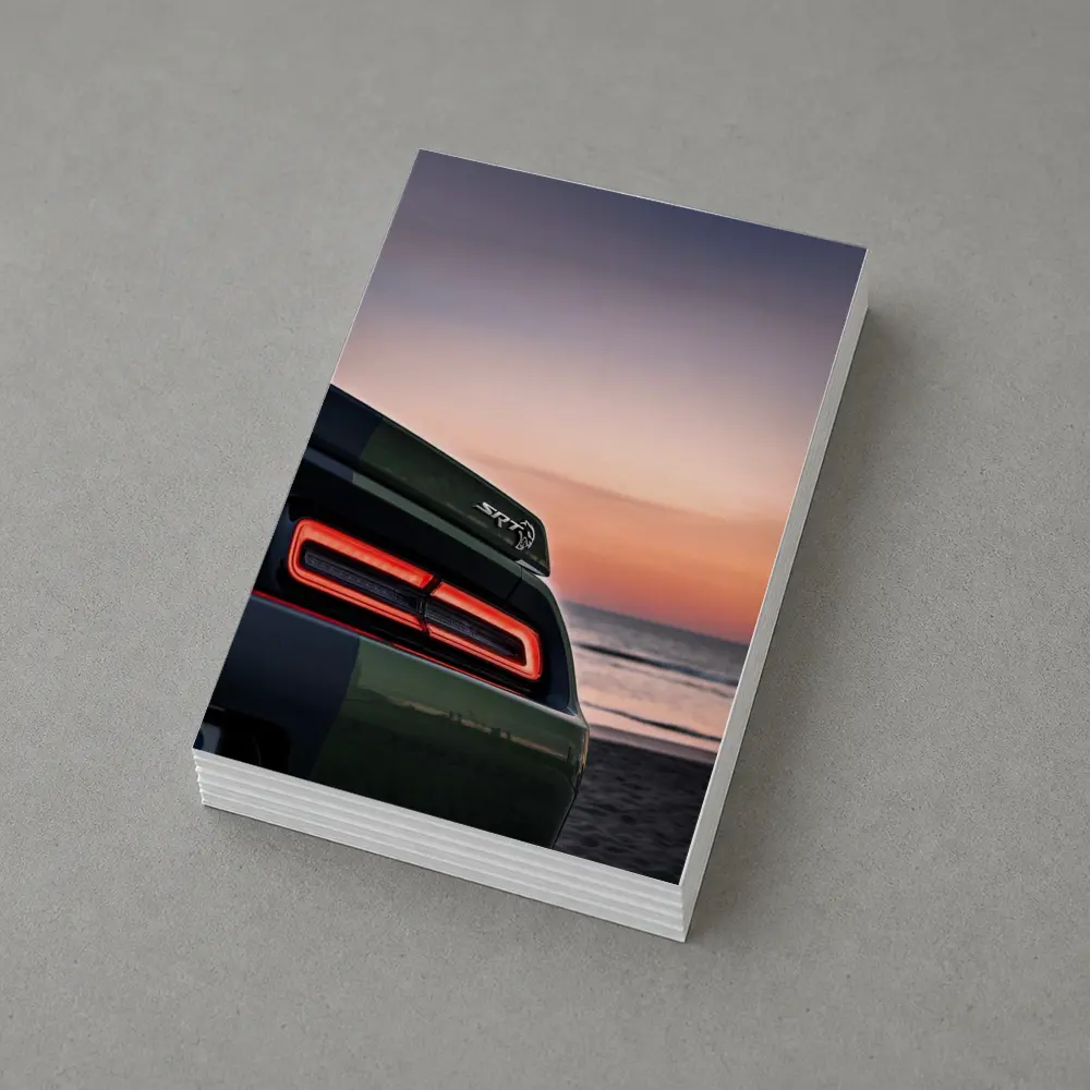 Dodge Challenger SRT Hellcat Sunset Beach – Postcards