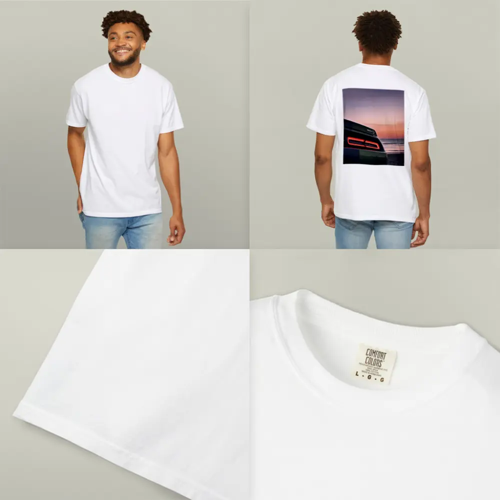 Dodge Challenger SRT Hellcat Sunset Beach – T-Shirts