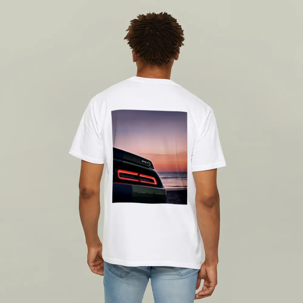 Dodge Challenger SRT Hellcat Sunset Beach – T-Shirts