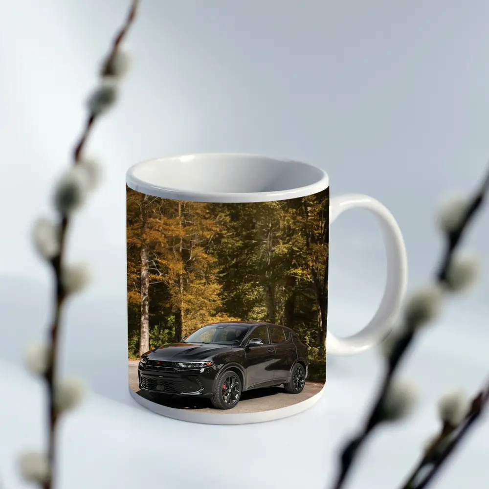 Dodge Hornet Black SUV Autumn Forest – Mugs