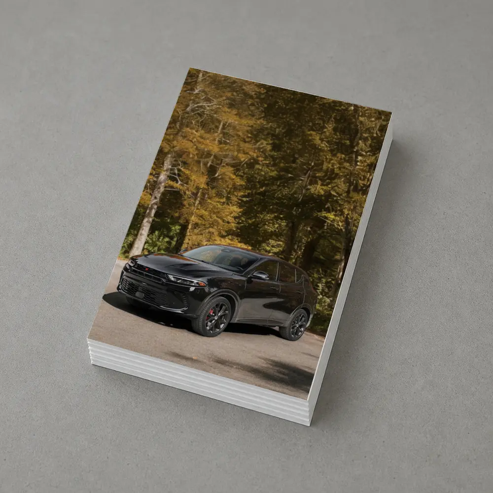 Dodge Hornet Black SUV Autumn Forest – Postcards