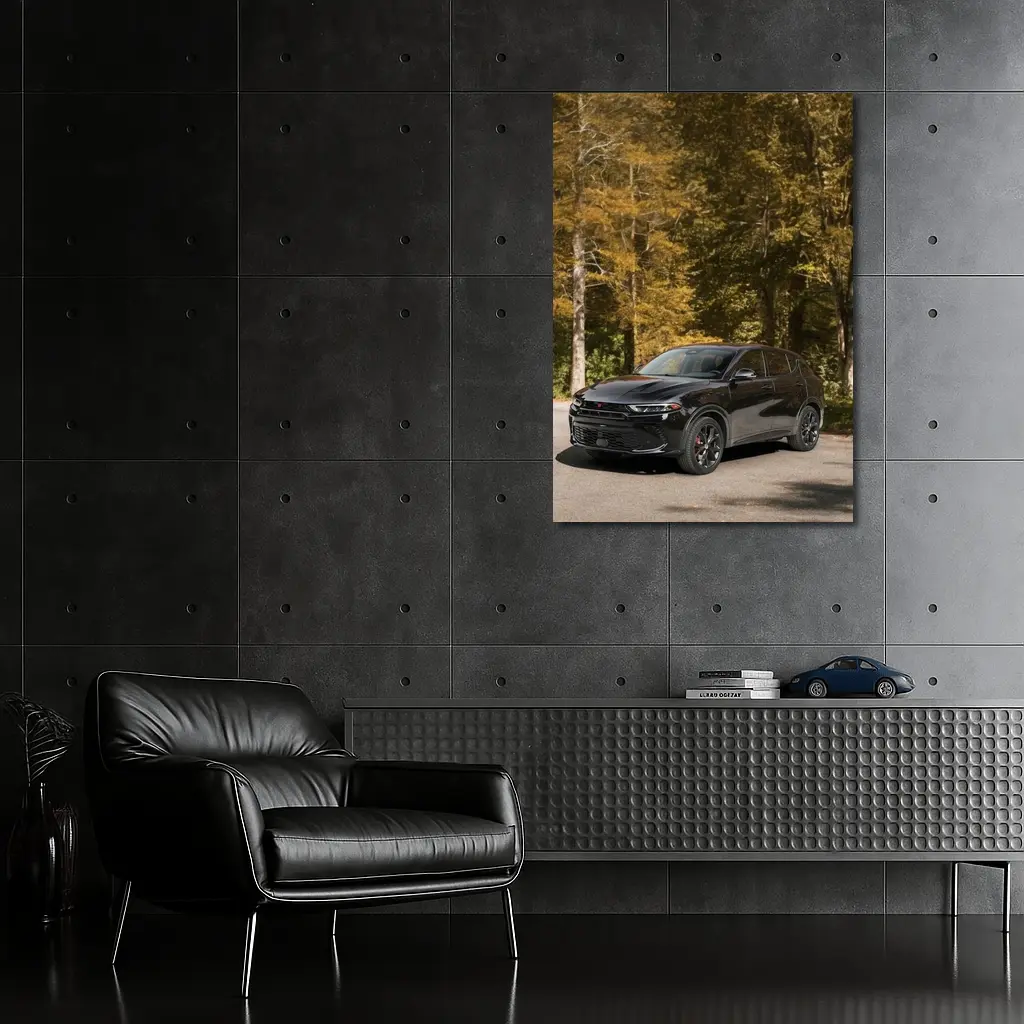 Dodge Hornet Black SUV Autumn Forest – Wall Art