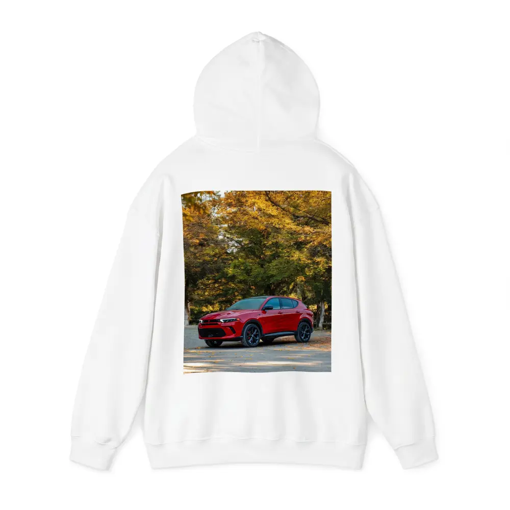 Dodge Hornet Red SUV Autumn Forest – Hoodies