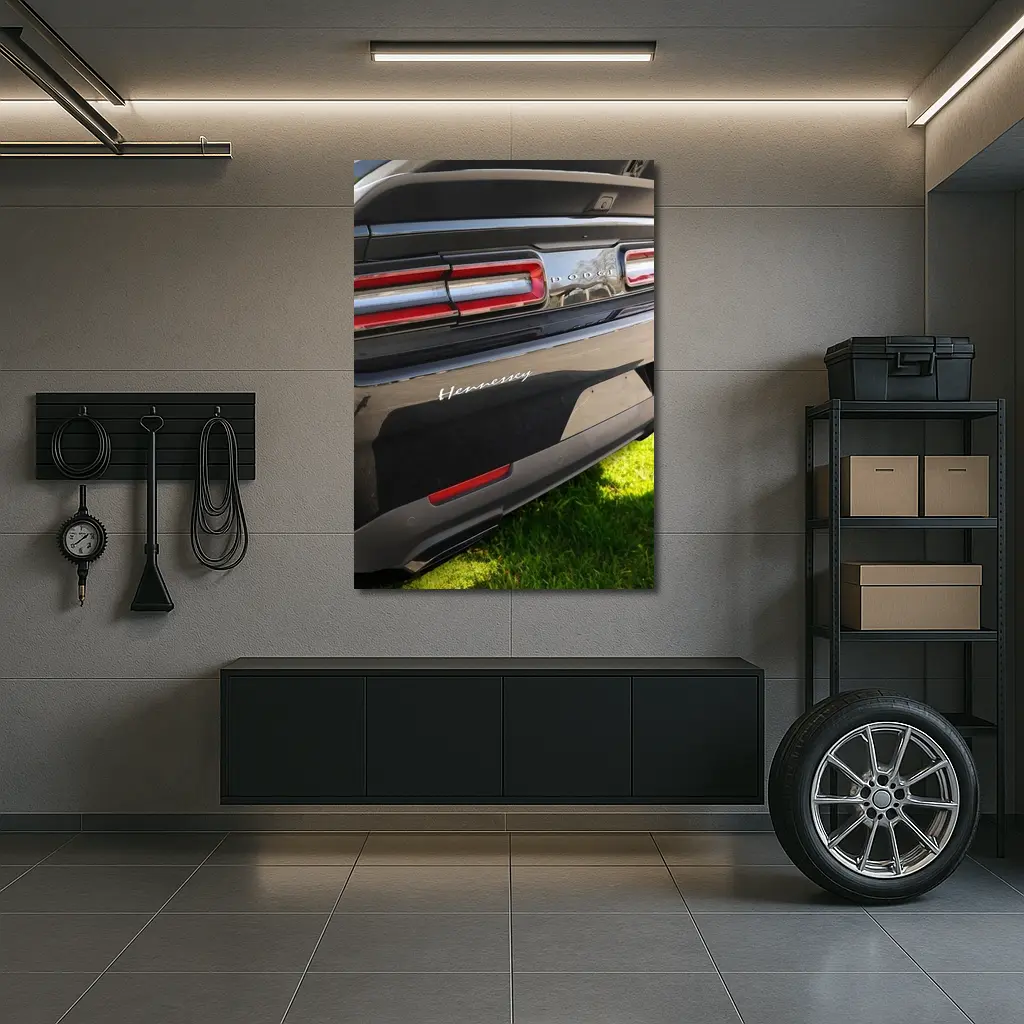 Dodge Charger Hennessey Rear Dark Exterior – Wall Art