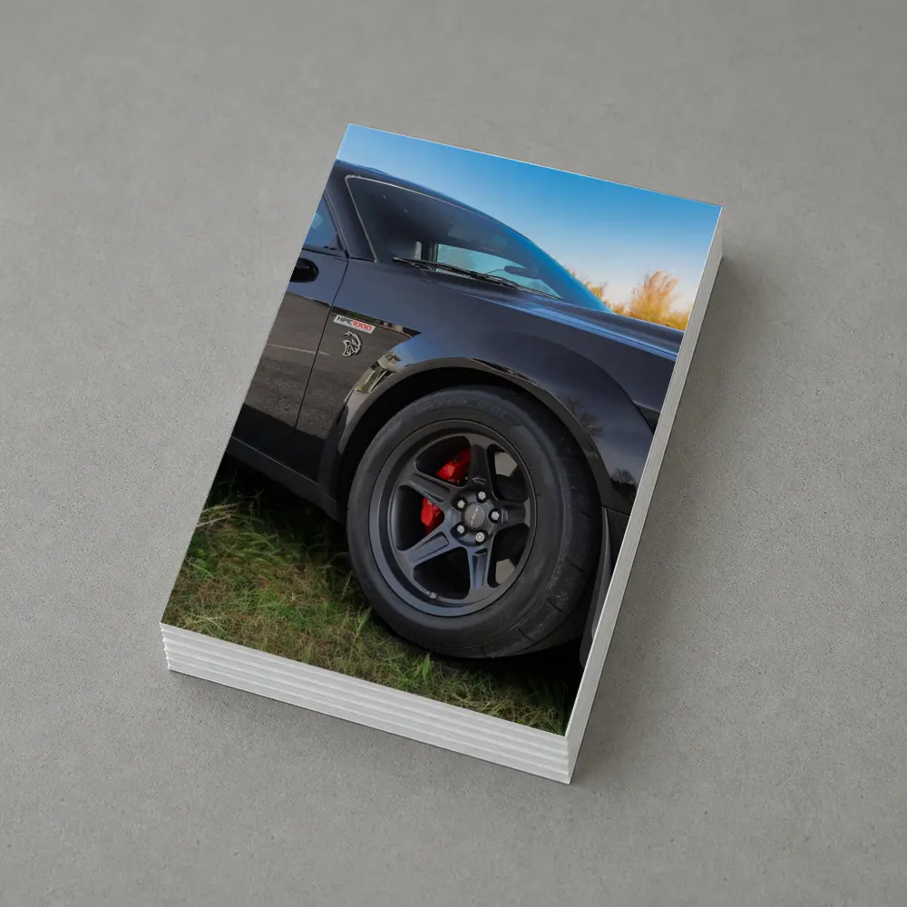 Black Dodge Challenger Muscle Car Outdoor – Postcards