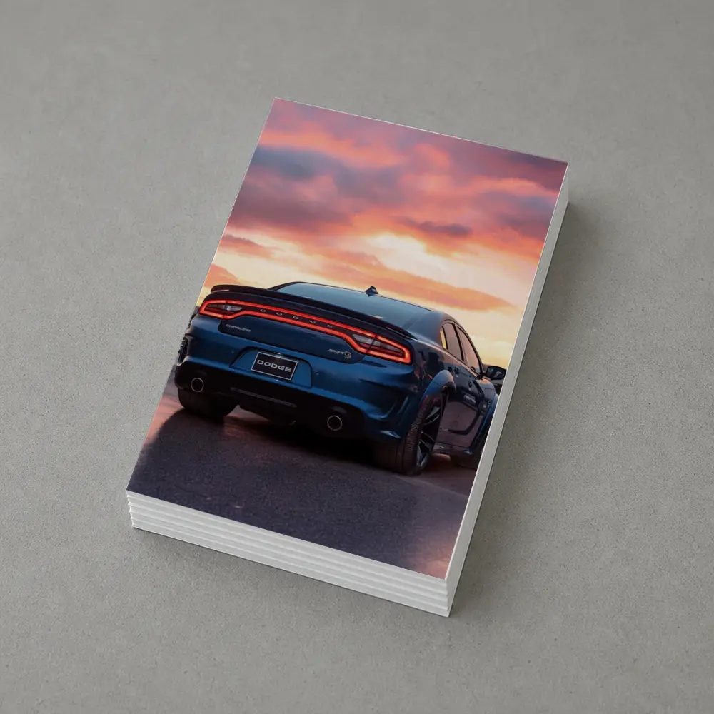 Dodge Charger SRT Blue Sunset Sky – Postcards