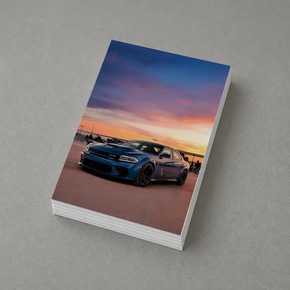 Dodge Charger SRT Blue Sunset Sky – Postcards