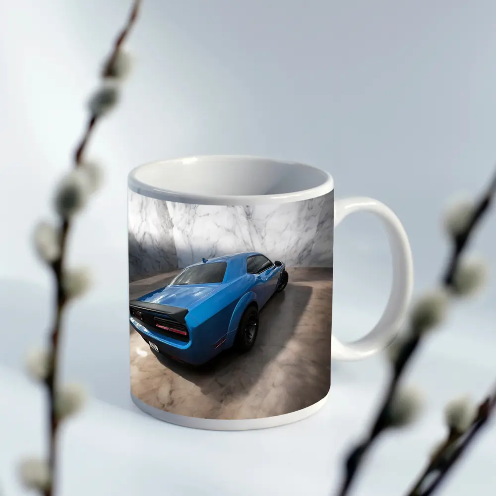 Dodge Challenger Blue Marble Studio – Mugs