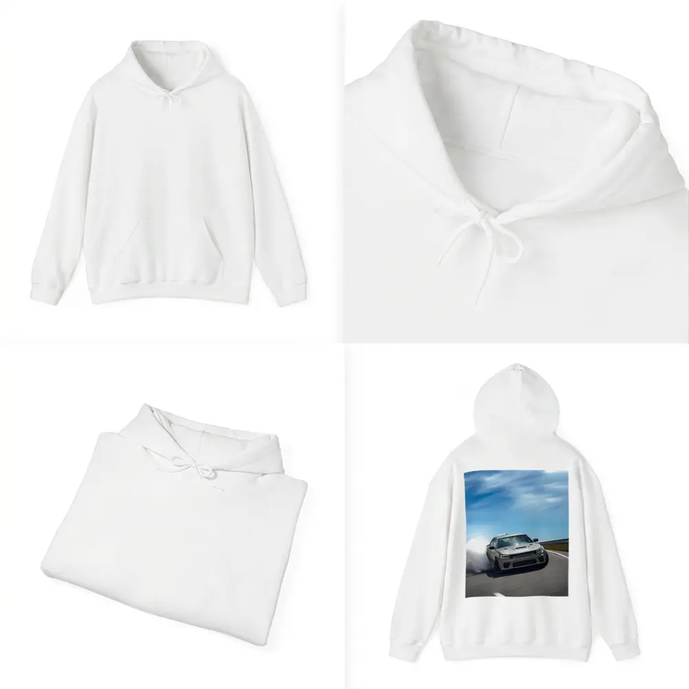Dodge Charger Drifting on Open Road – Hoodies