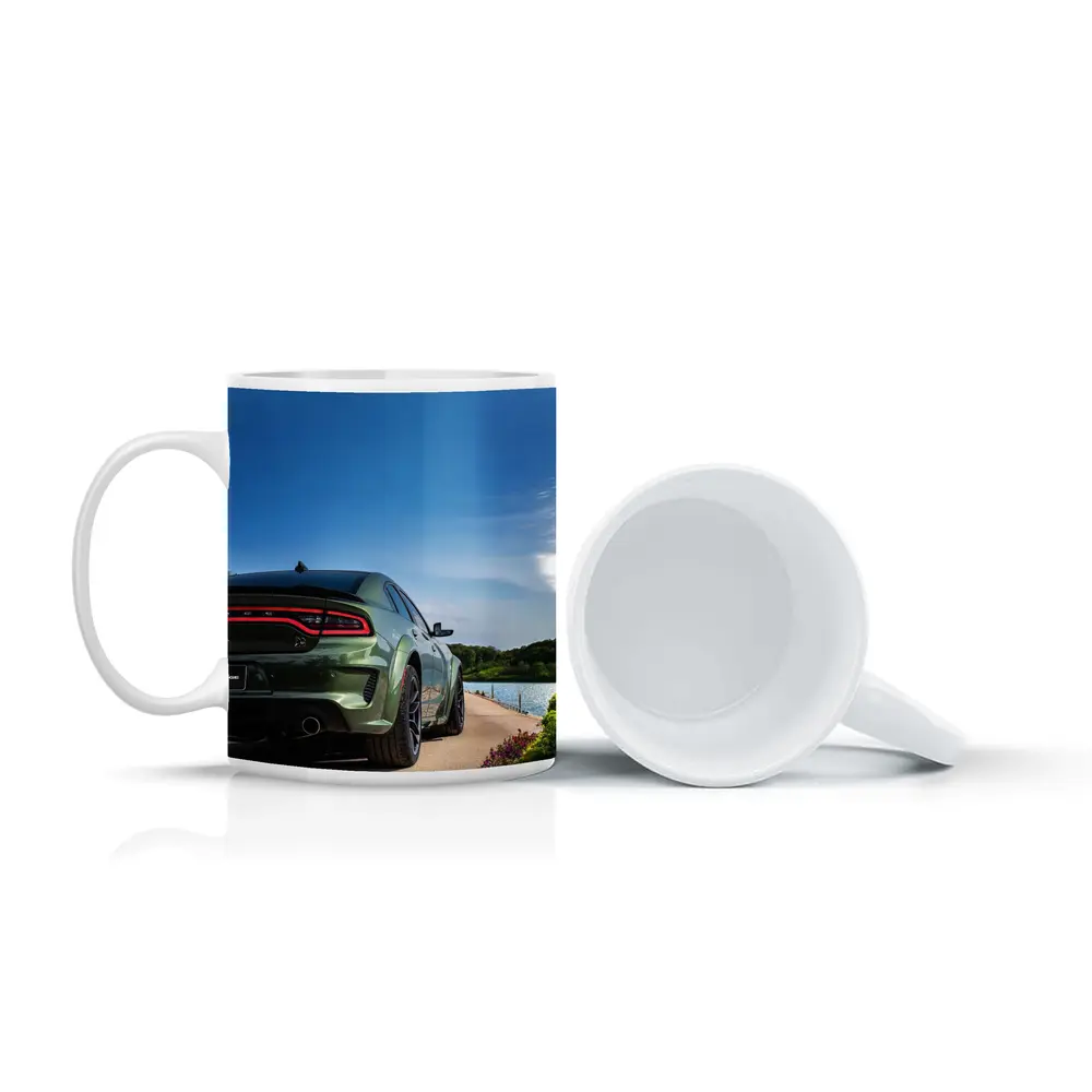 Dodge Charger Green Rear View Lakeside – Mugs