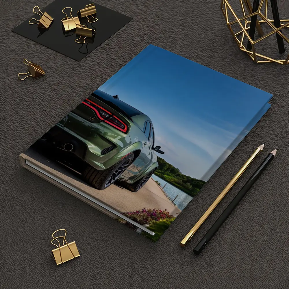 Dodge Charger Green Rear View Lakeside – Notebooks