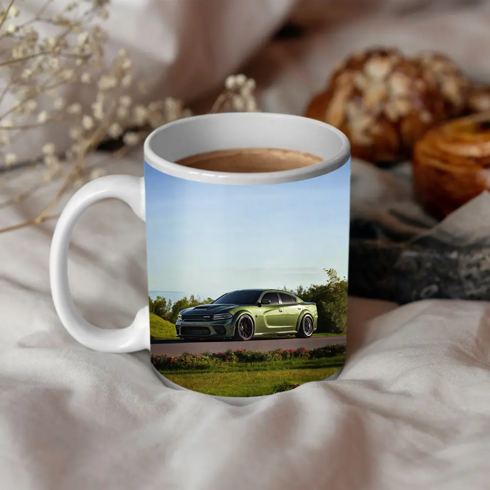 Dodge Charger Green Muscle Car Outdoor – Mugs