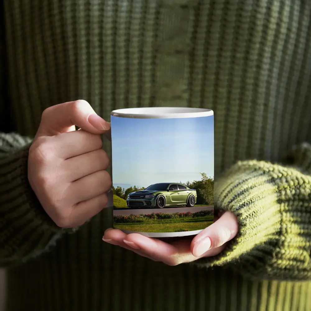 Dodge Charger Green Muscle Car Outdoor – Mugs