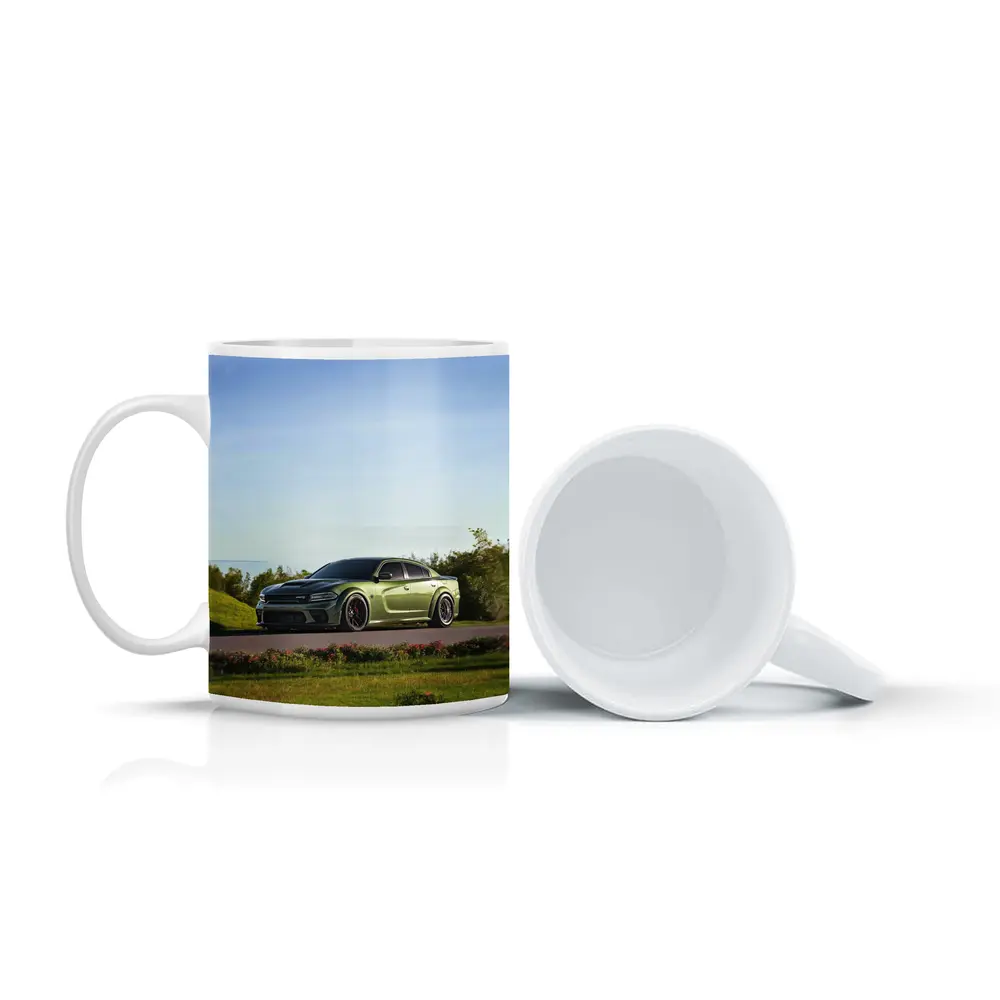 Dodge Charger Green Muscle Car Outdoor – Mugs