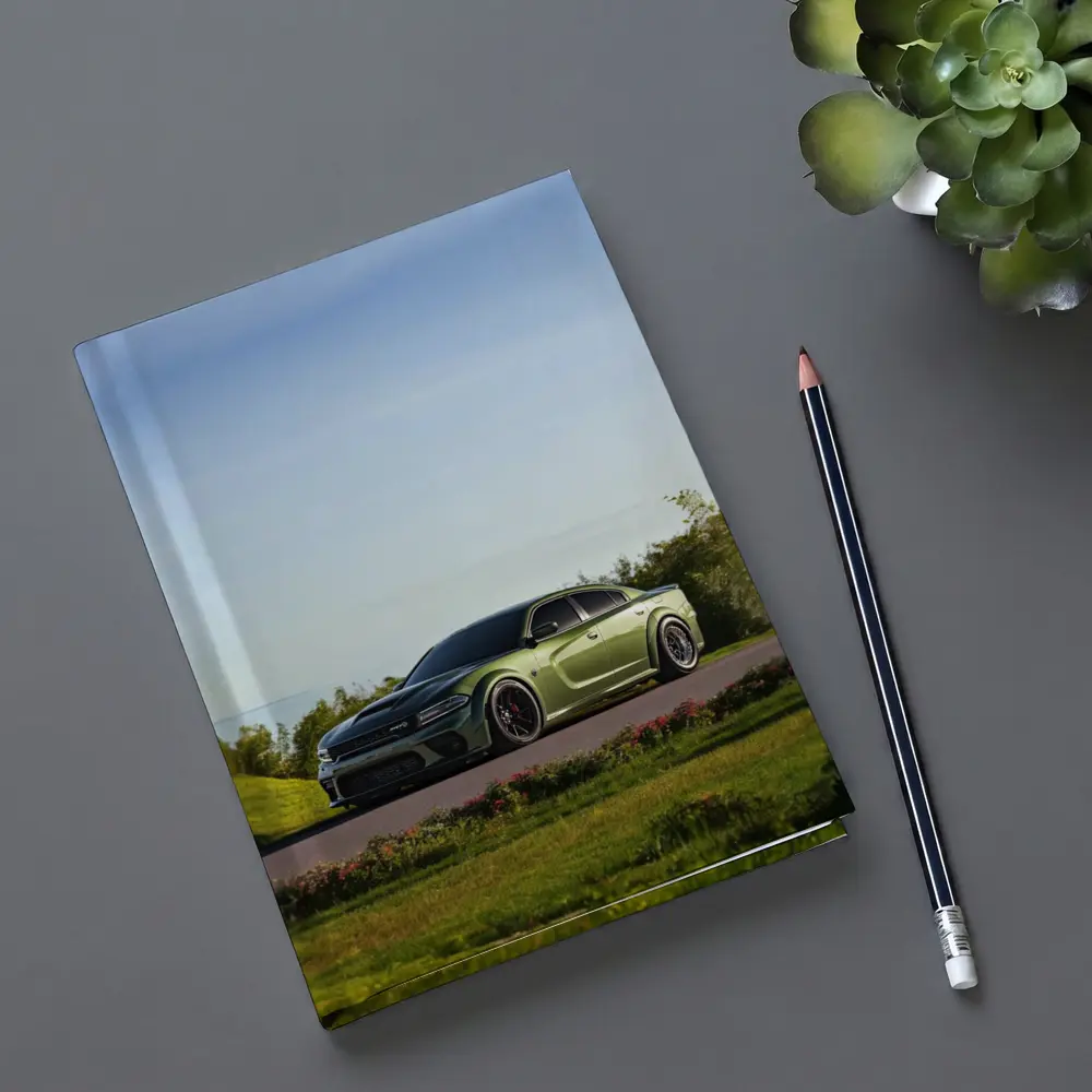 Dodge Charger Green Muscle Car Outdoor – Notebooks
