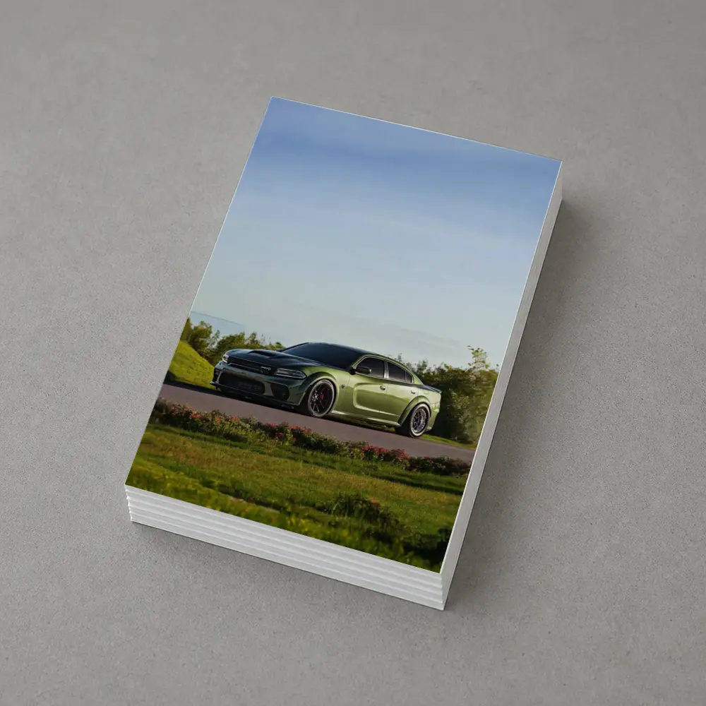 Dodge Charger Green Muscle Car Outdoor – Postcards