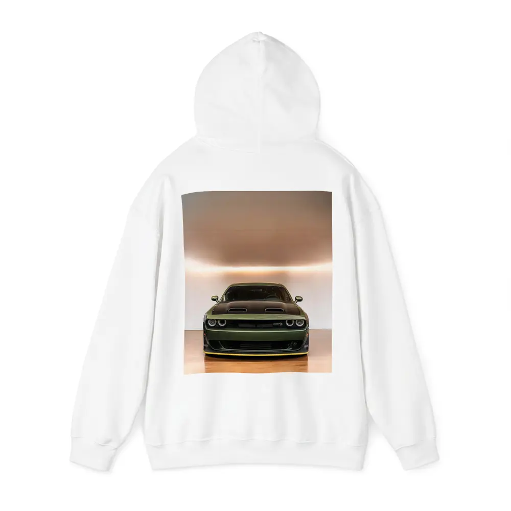 Dodge Challenger SRT Front View Green – Hoodies