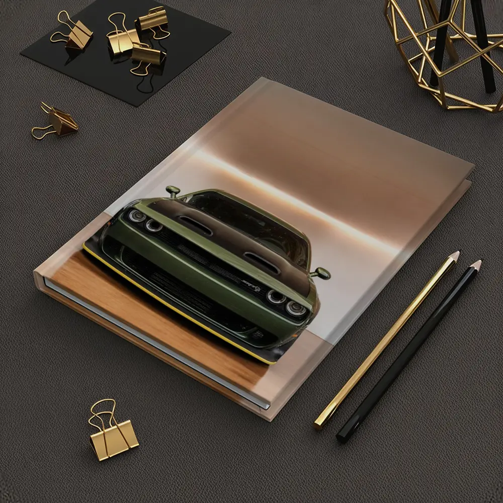 Dodge Challenger SRT Front View Green – Notebooks