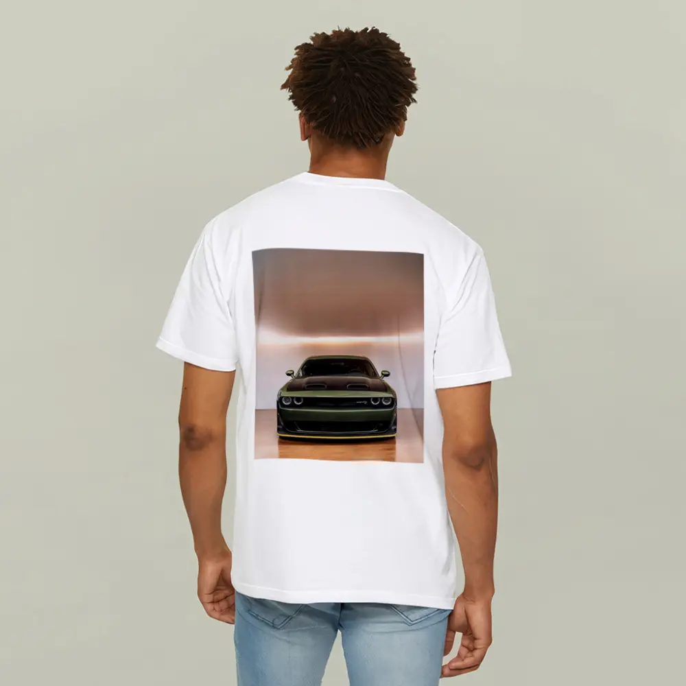 Dodge Challenger SRT Front View Green – T-Shirts
